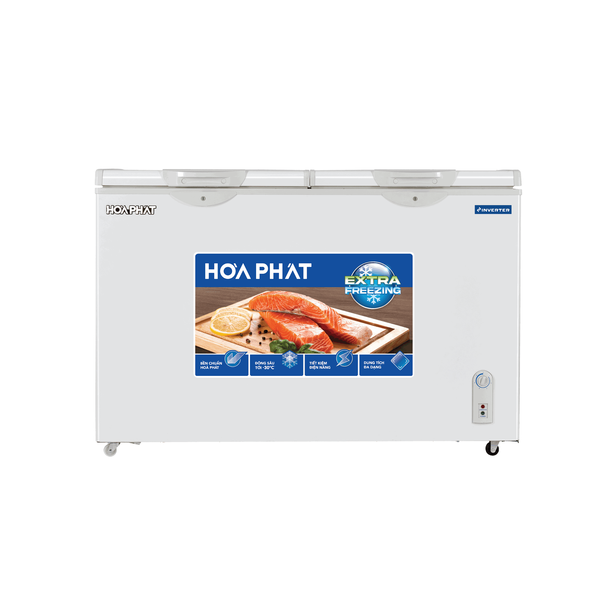 Tủ bảo quản 2 ngăn đông/mát Hòa Phát inverter 271 lít HPF- BD8271